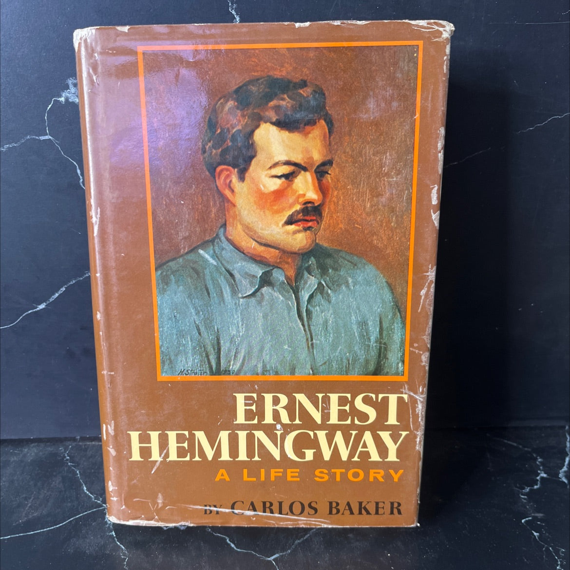 ernest hemingway a life story book, by carlos baker, 1969 Hardcover, Vintage image 1