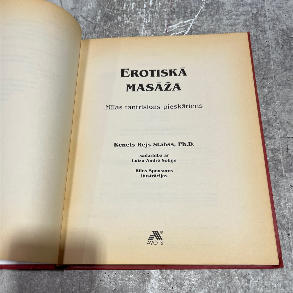 erotic massage the tantric touch of love book, by kenneth ray stubbs, ph.d., 1998 Hardcover image 2