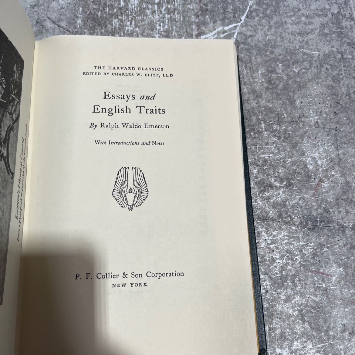 essays and english traits book, by ralph waldo emerson, 1937 Hardcover image 2