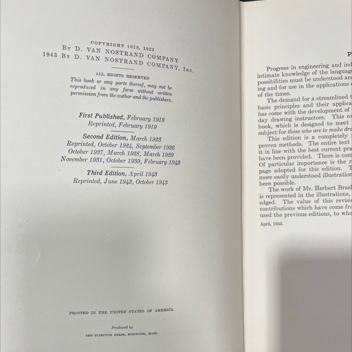 essentials of drafting book, by carl lars svensen, 1943 Hardcover, Antique image 3
