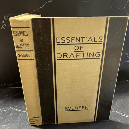 essentials of drafting book, by carl lars svensen, 1943 Hardcover, Antique image 1