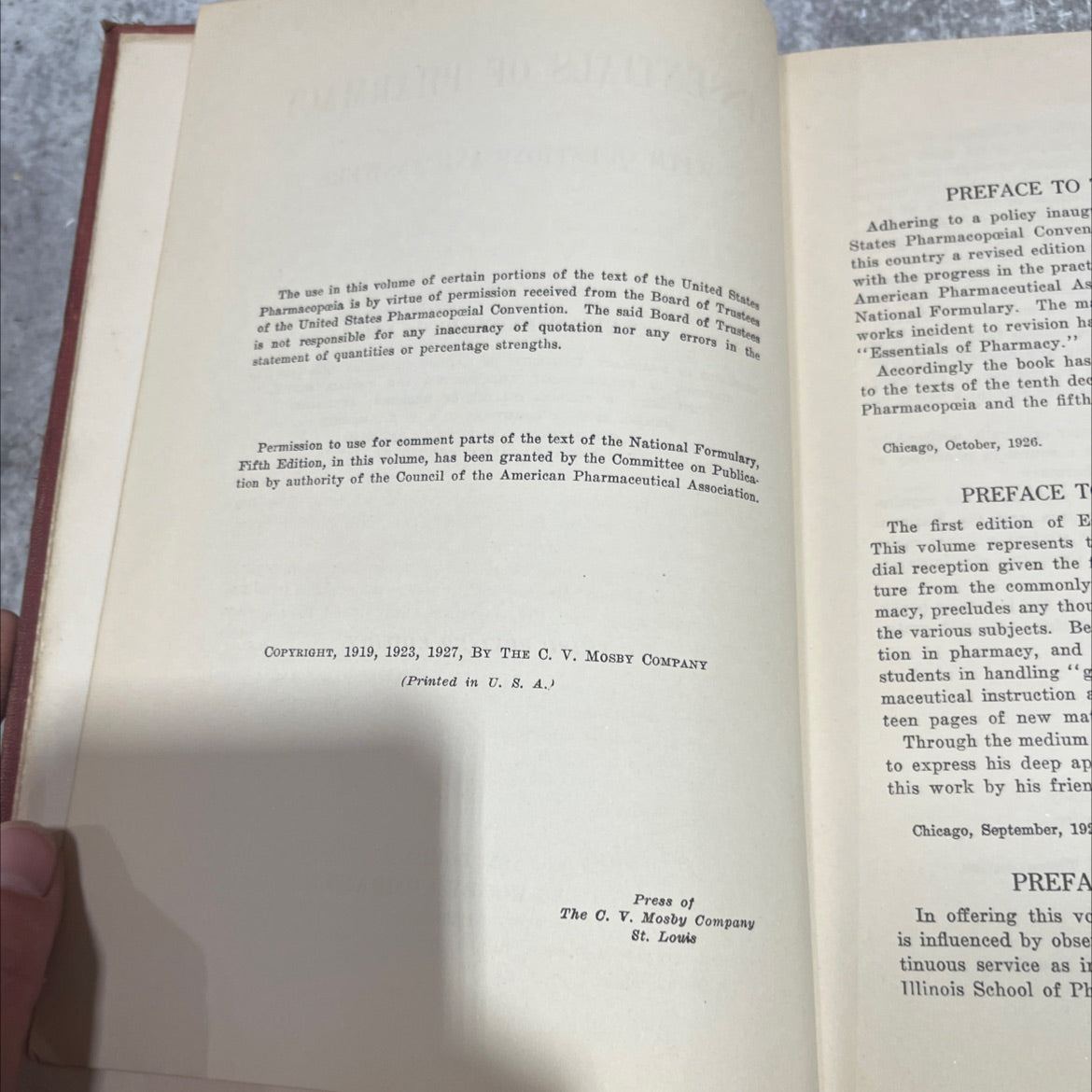 essentials of pharmacy with questions and answers book, by clyde m. snow, 1929 Hardcover image 3