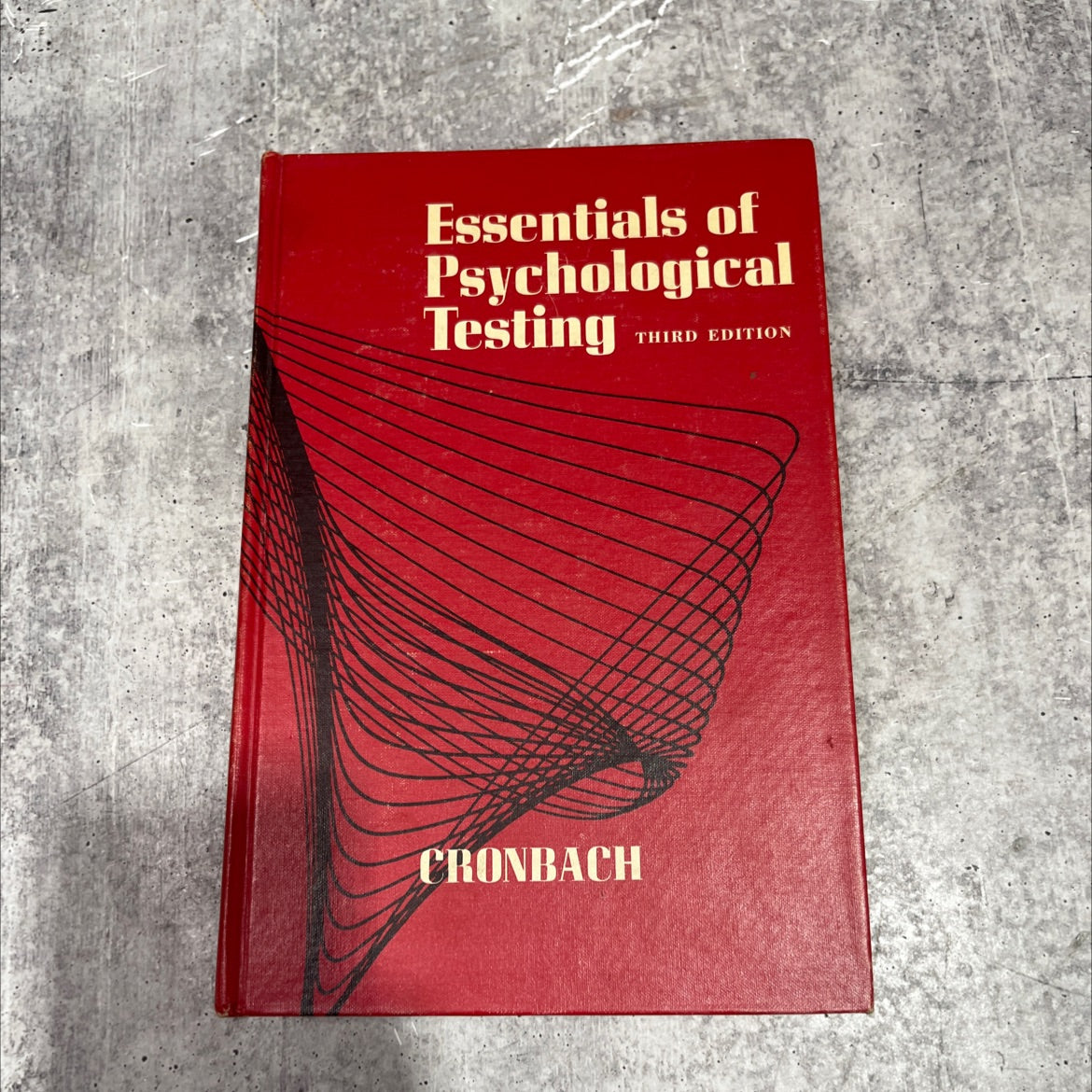 essentials of psychological testing book, by Lee J. Cronbach, 1970 Hardcover image 1