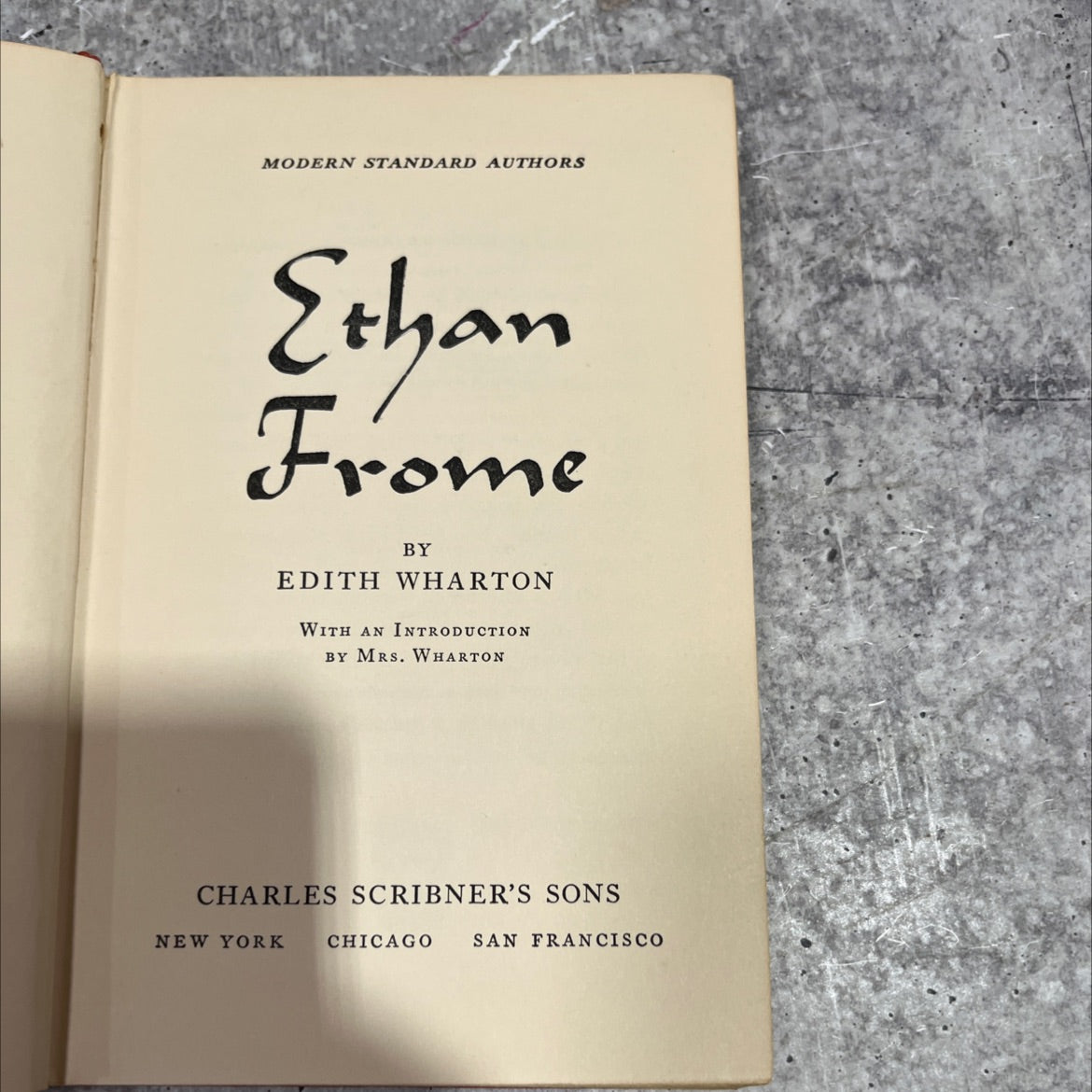 ethan frome book, by edith wharton, 1939 Hardcover image 2