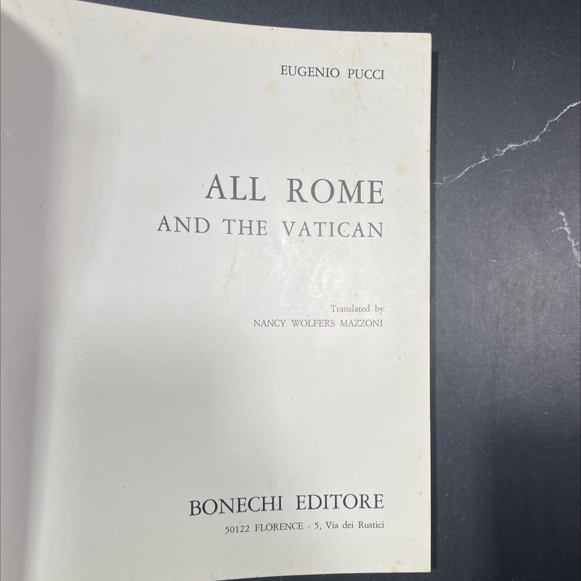 eugenio pucci all rome and the vatican book, by unknown, 1970 Paperback image 2