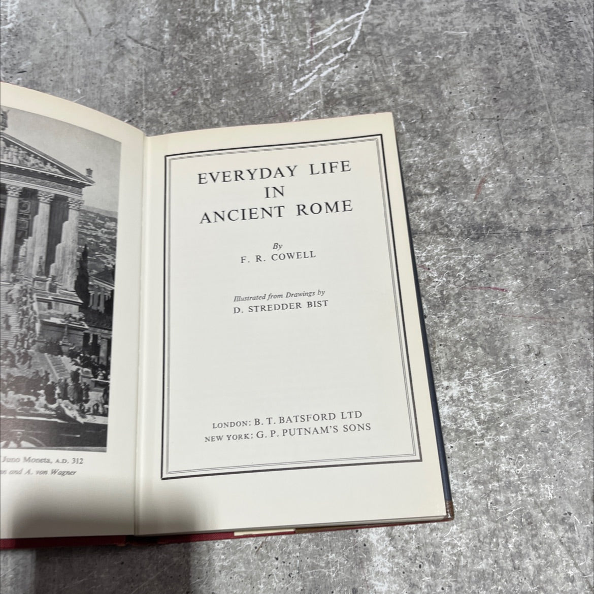 everyday life in ancient rome book, by f. r. cowell, 1968 Hardcover image 2