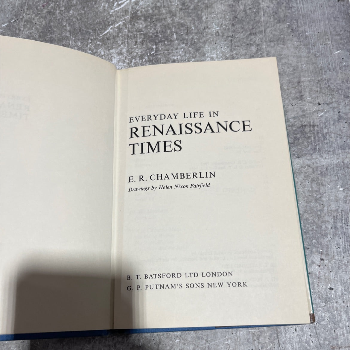 everyday life in renaissance times book, by E. R. Chamberlin, 1967 Hardcover image 2
