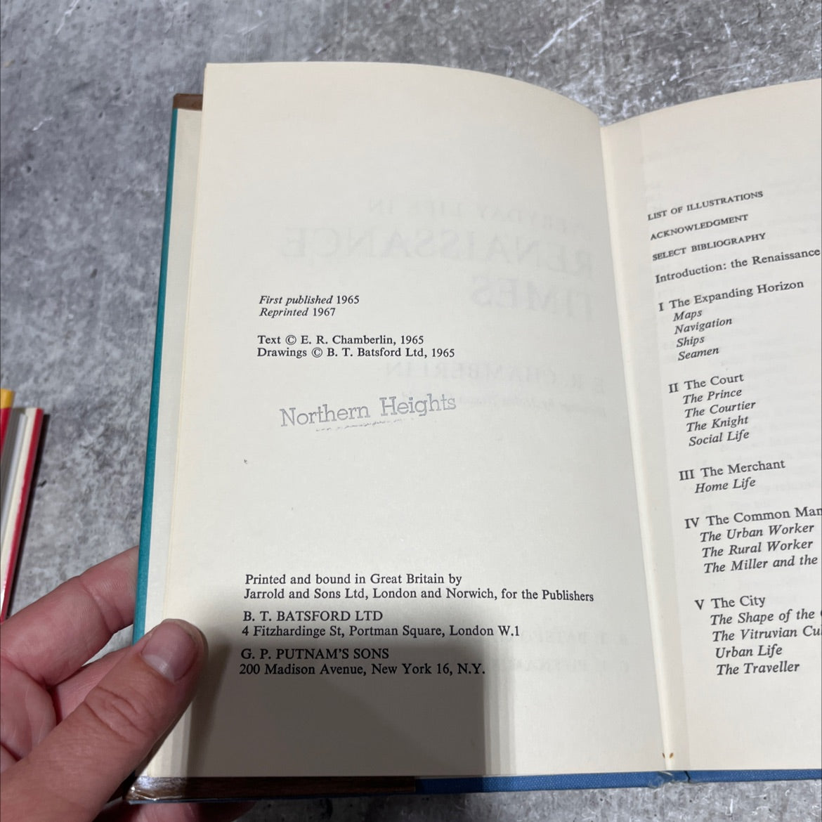 everyday life in renaissance times book, by E. R. Chamberlin, 1967 Hardcover image 3