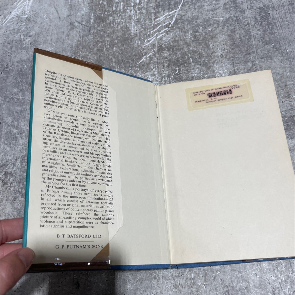 everyday life in renaissance times book, by E. R. Chamberlin, 1967 Hardcover image 4