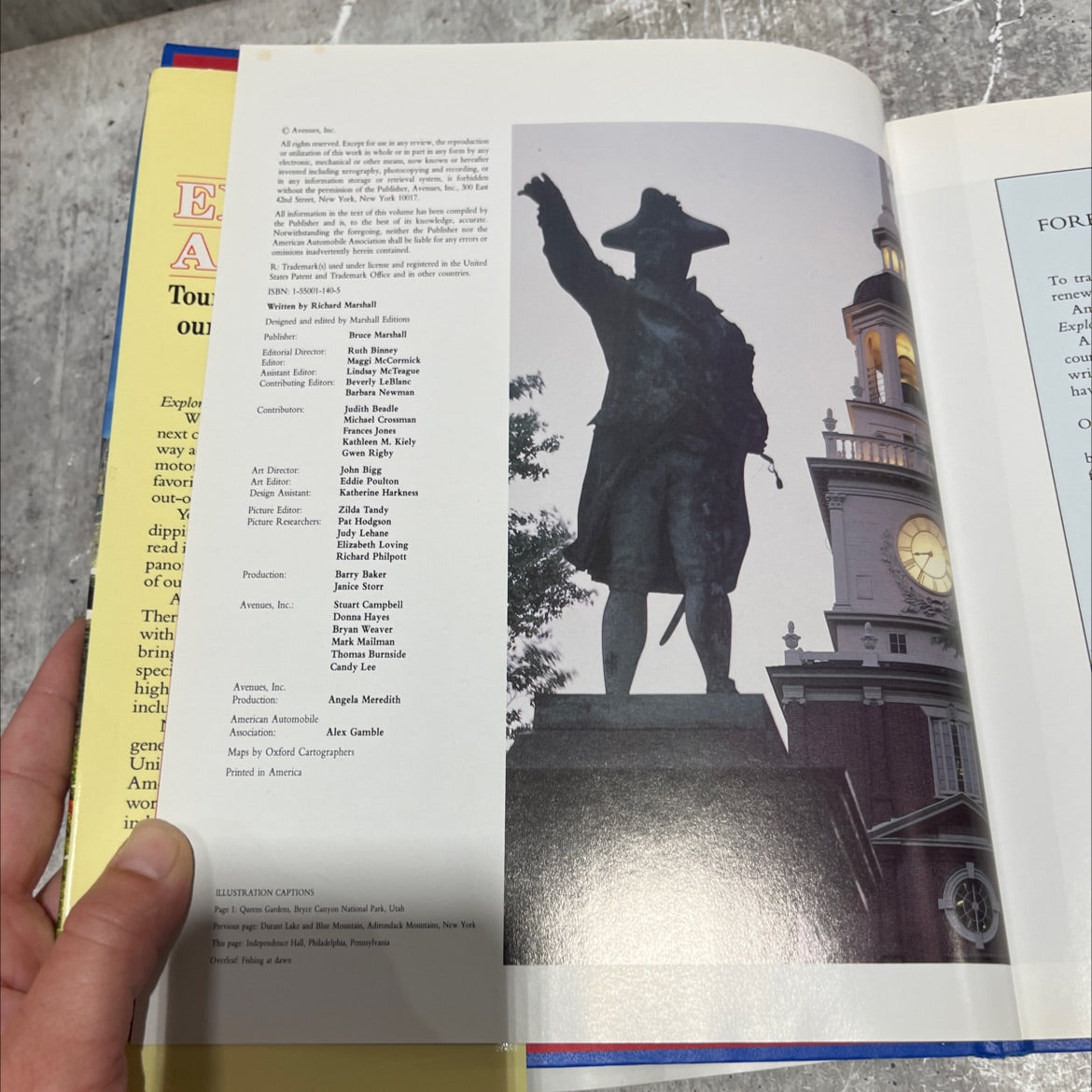 explore america tours of discovery through our magnificent country book, by richard marshall, 2005 Hardcover image 3