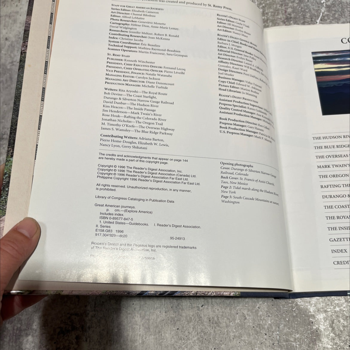 explore america book, by The Reader's Digest Association, Inc., 1996 Hardcover image 3