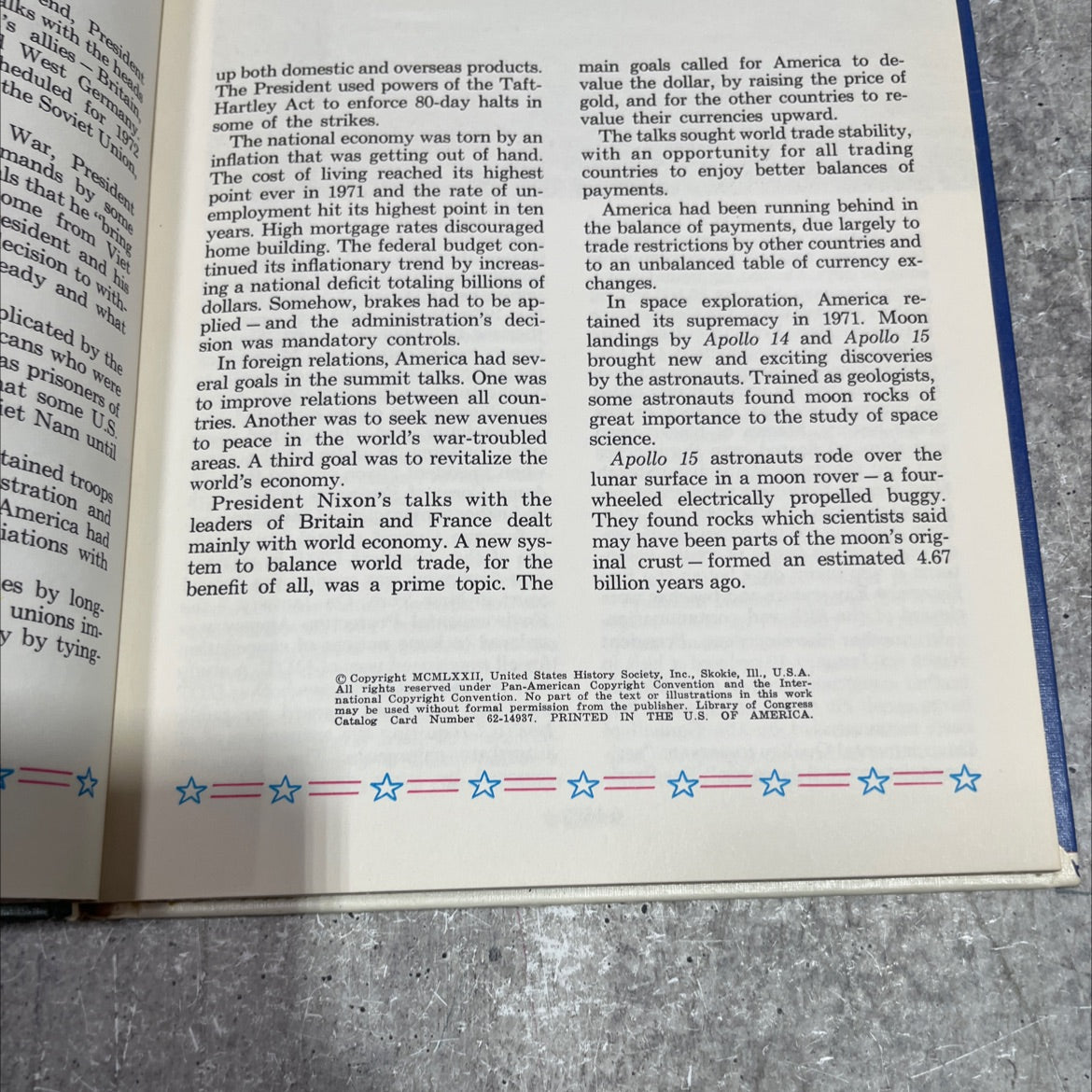 exploring the moon-fighting inflation on earth pictorial encyclopedia of american history book, by unknown, 1971 image 3