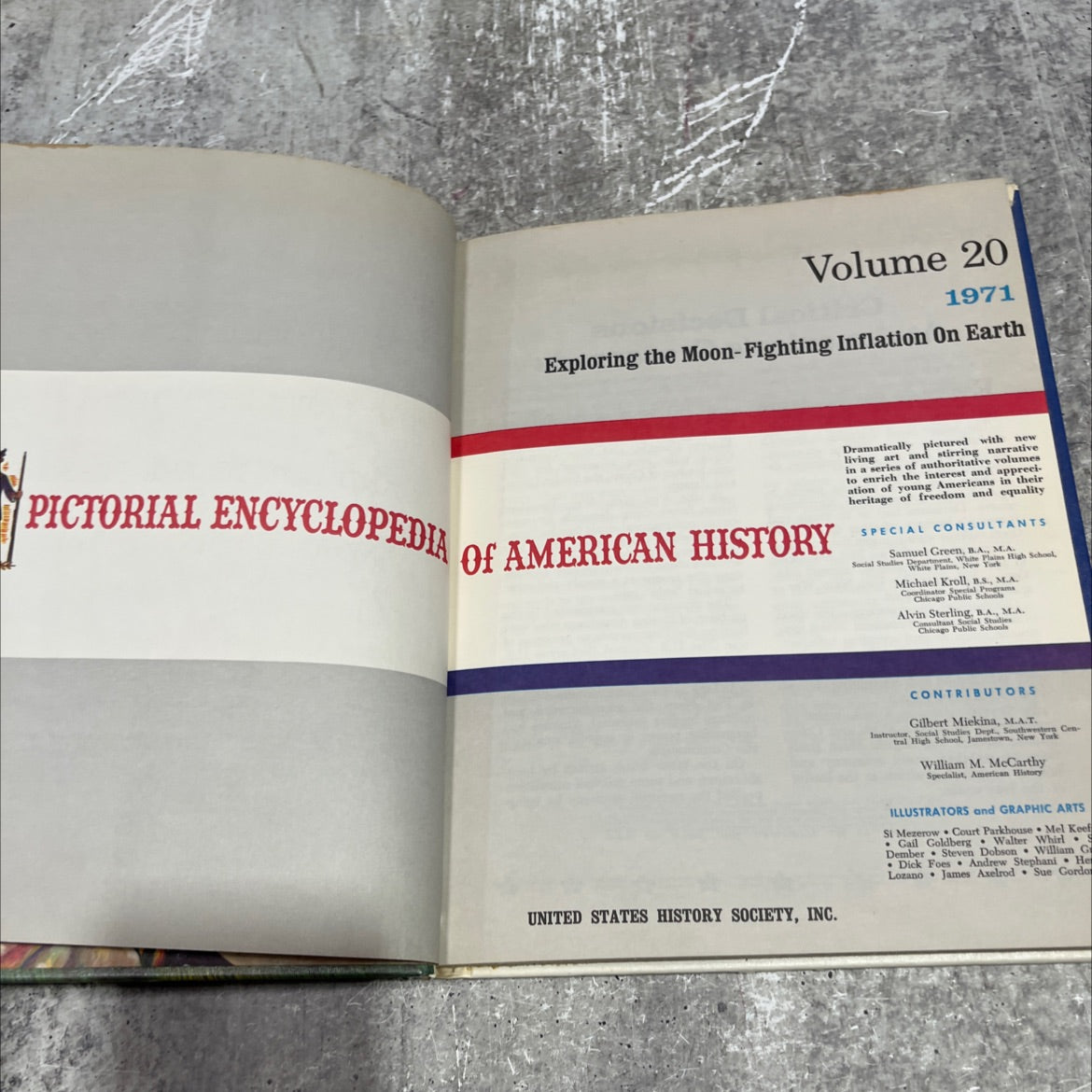 exploring the moon-fighting inflation on earth pictorial encyclopedia of american history book, by unknown, 1971 image 2