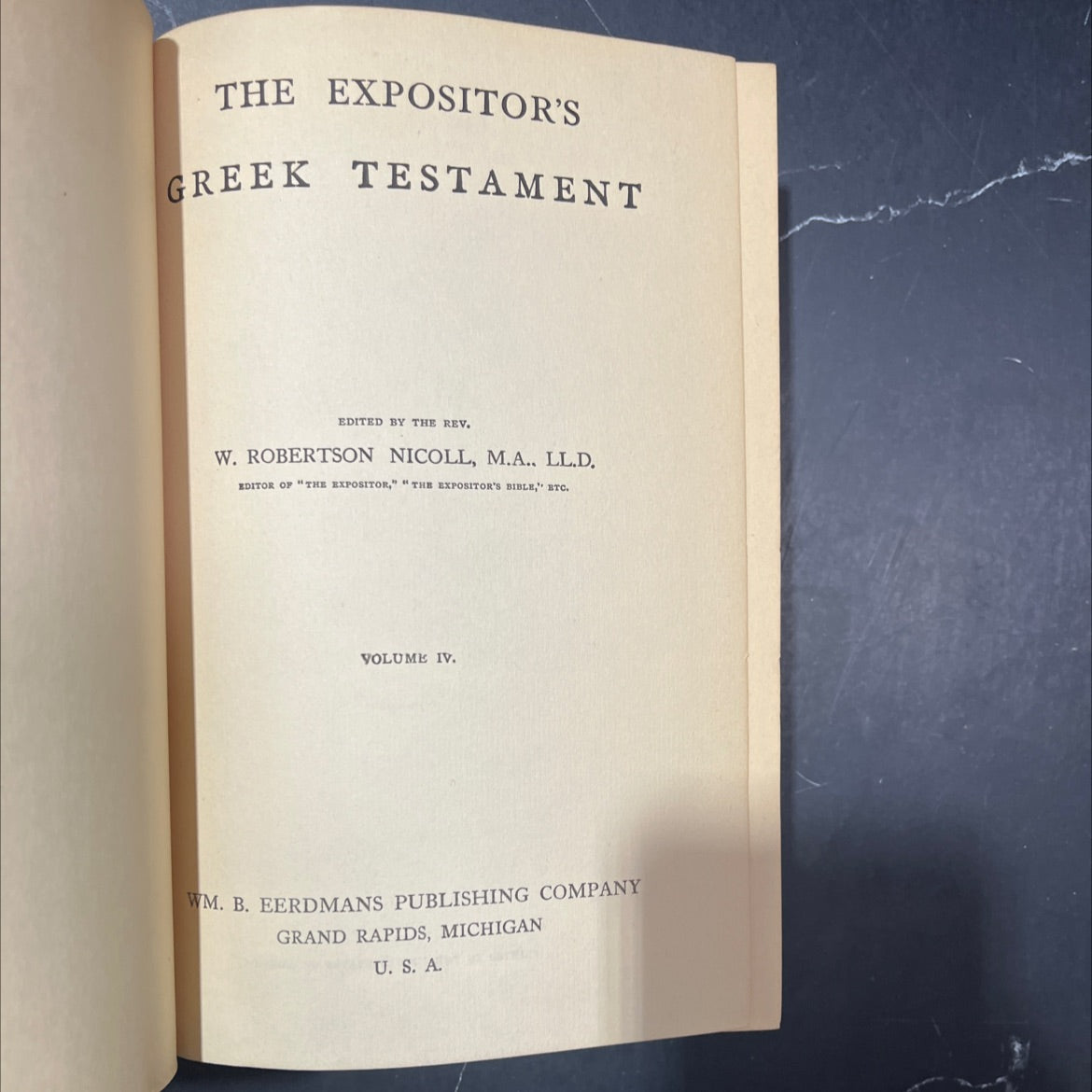 expositor's greek testament book, by w. robertson nicoll, 1970 Hardcover image 2