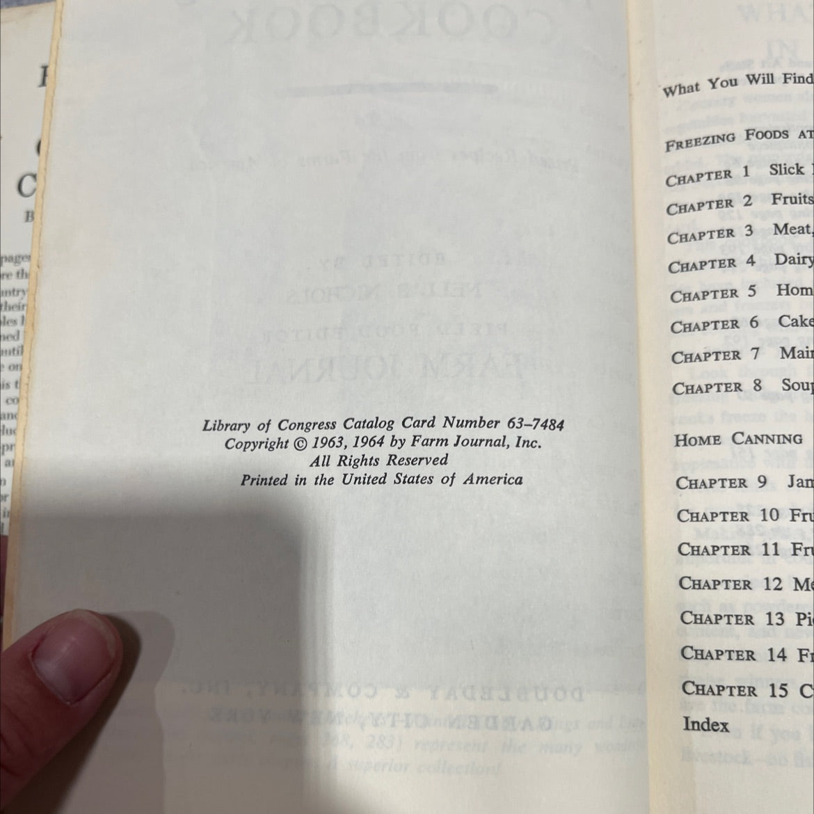 extra wonderful freezing & canning cookbook prized recipes from the farms of america book, by nell b. nichols, 1964 image 3