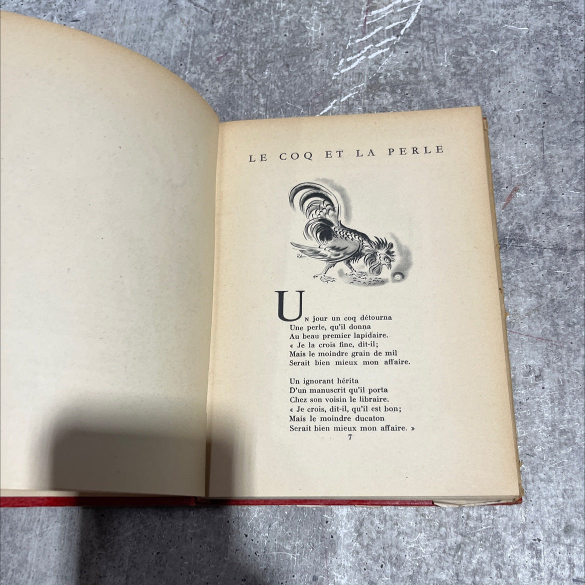 fables de la fontaine book, by hedwig alsinger, 1947 Hardcover image 3