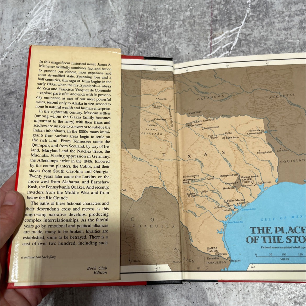 fact and fiction texas book, by james a. michener, 1985 Hardcover image 4