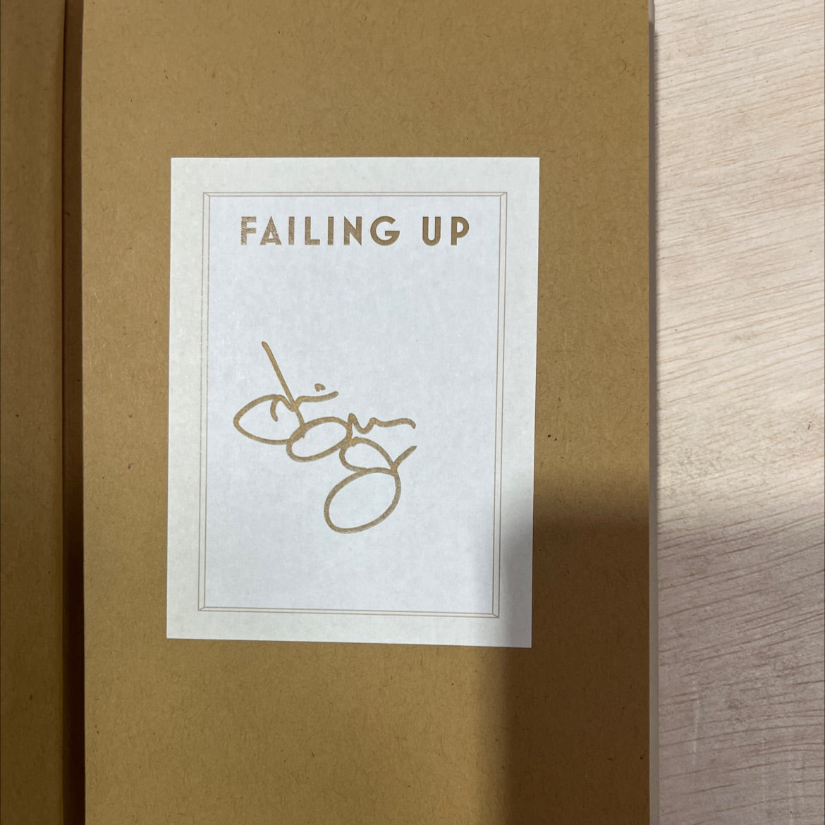 SIGNED failing up how to take risks, aim higher, and never stop learning book, by leslie odom, jr., 2018 Hardcover, image 4