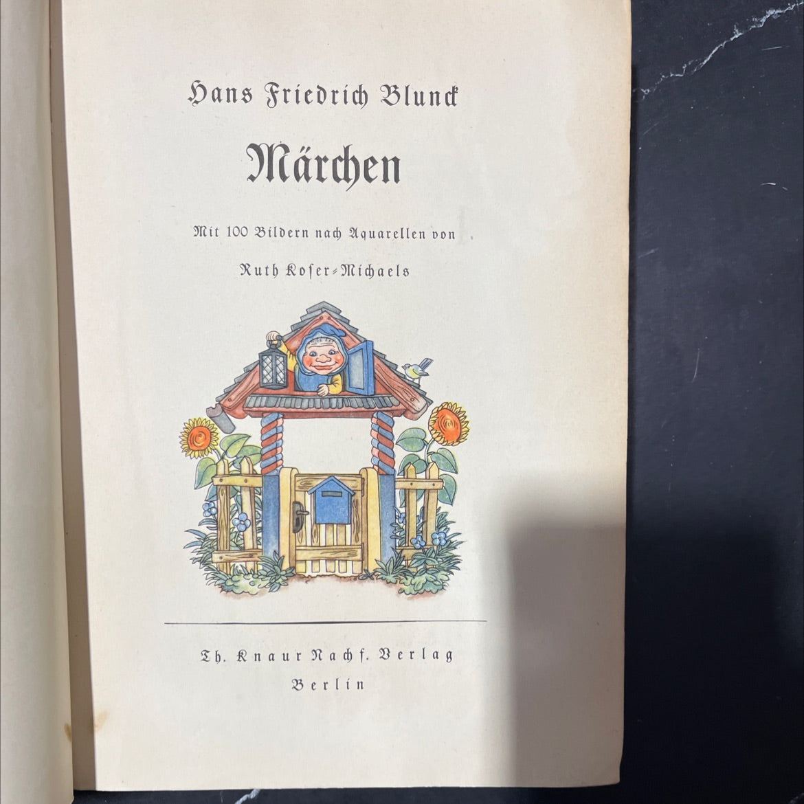 fairy tales with 100 pictures after watercolors by ruth koser michaels book, by hans friedrich blunck, 1941 Hardcover image 2