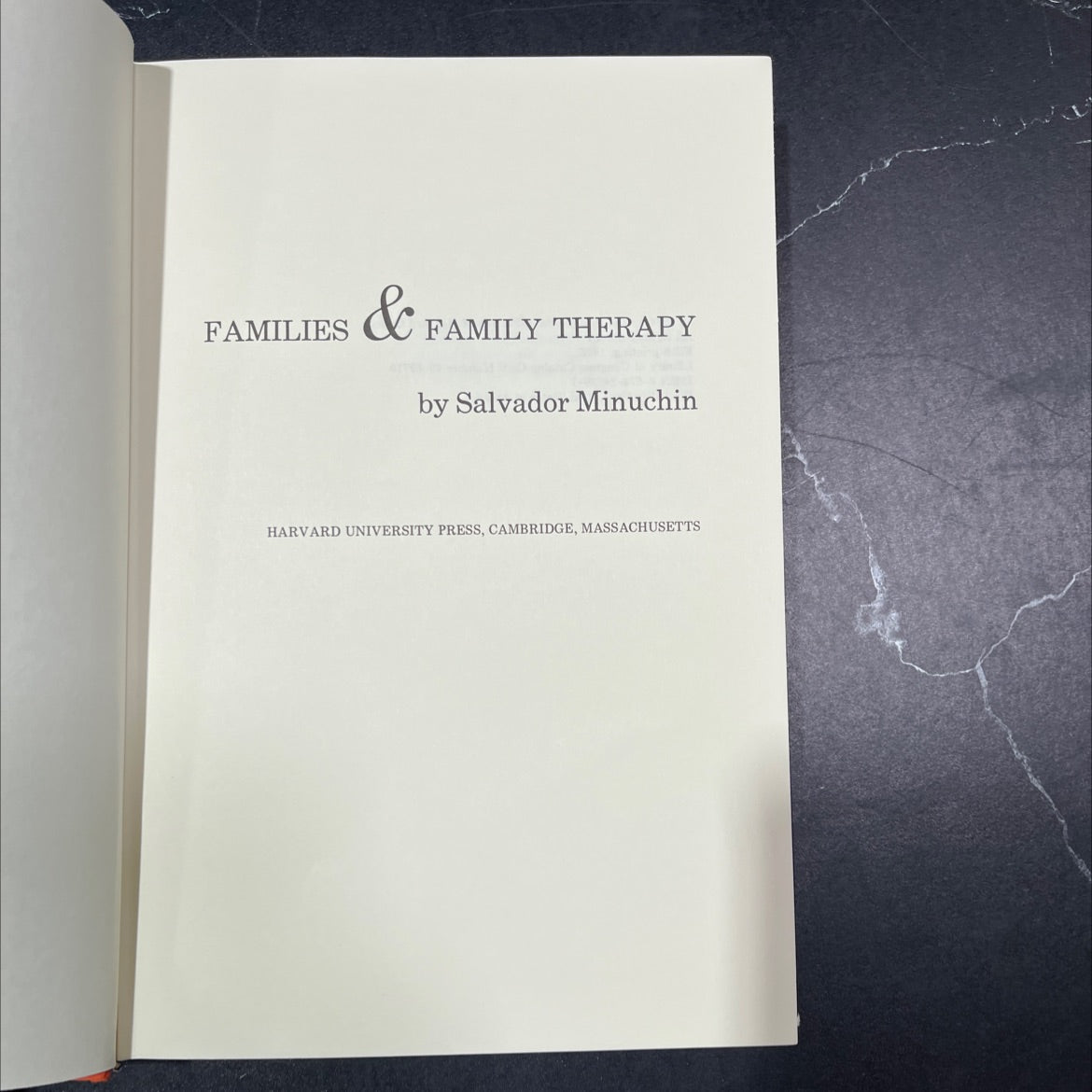 families & family therapy book, by Salvador Minuchin, 1975 Hardcover image 2