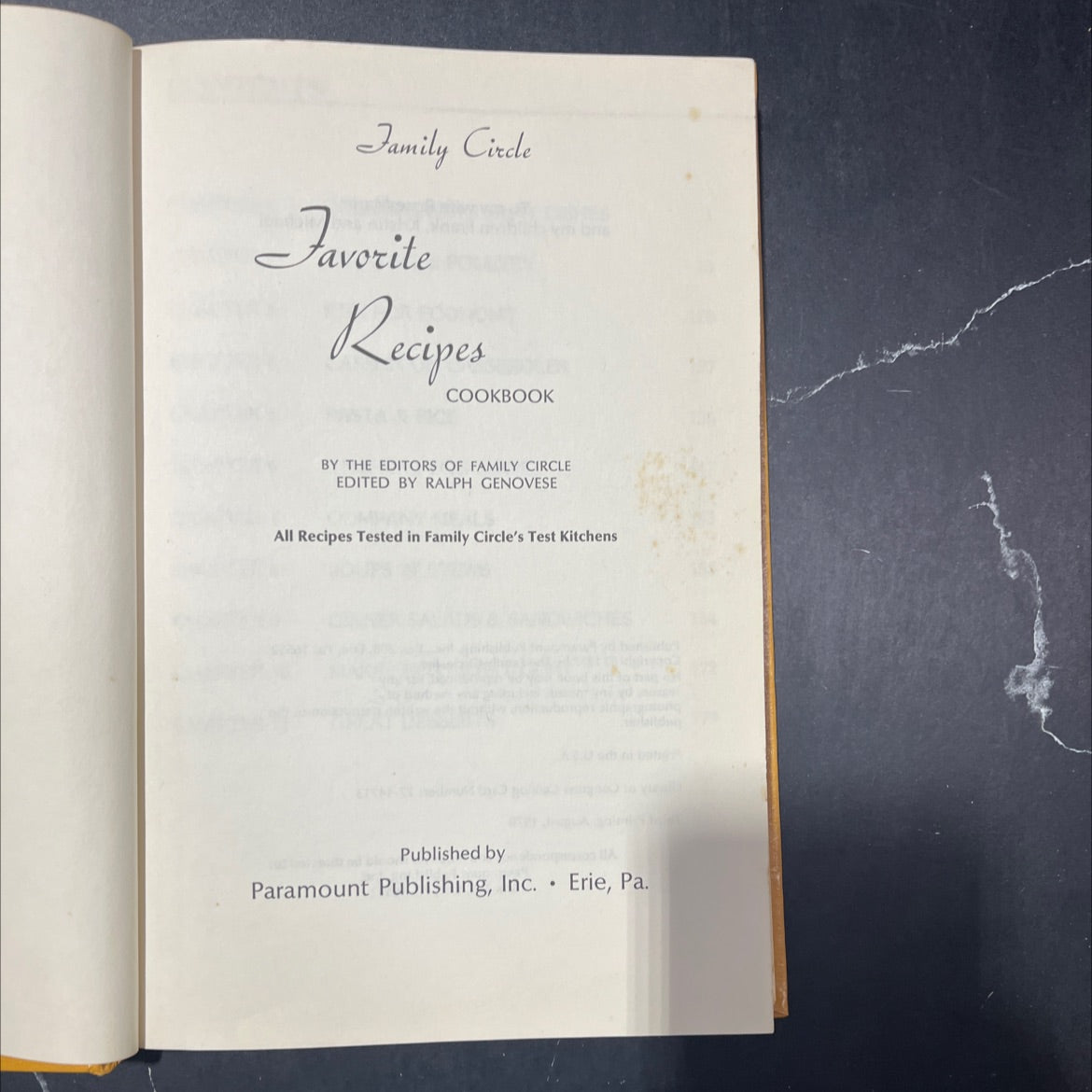 family circle favorite recipes book, by editors of family circle, 1977 Hardcover image 2