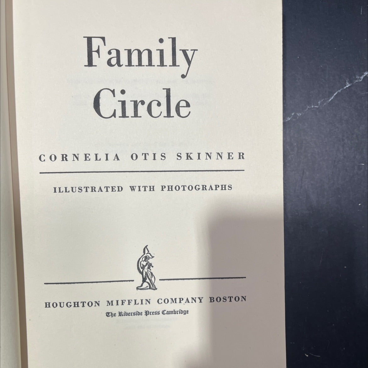 SIGNED family circle book, by cornelia otis skinner, 1948 Hardcover image 2