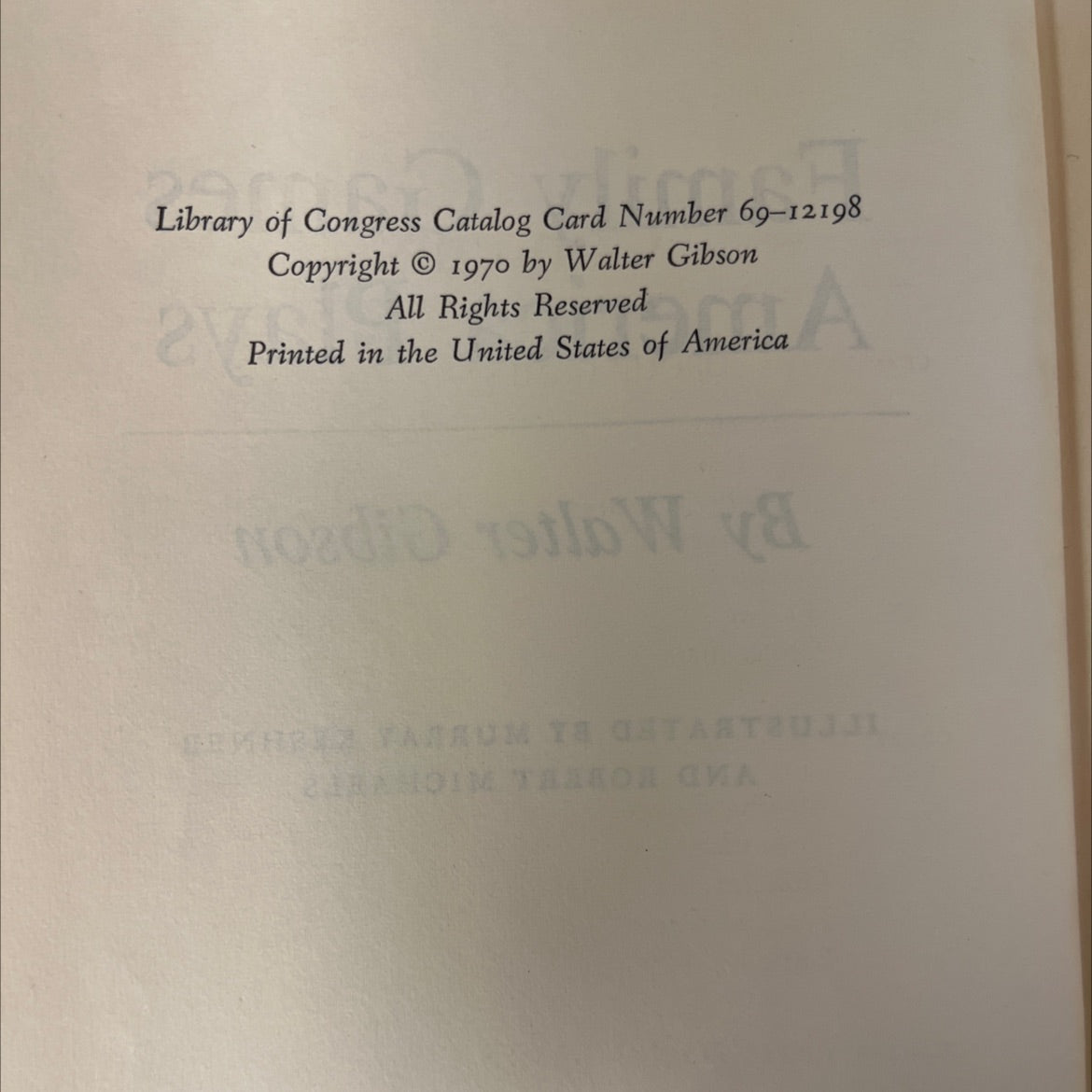 family games america plays book, by walter gibson, 1970 Hardcover, Vintage image 3