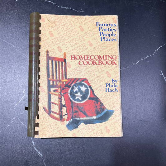 SIGNED famous homecoming cookbook tennessee book, by phila r. hach, 1985 Paperback, Vintage image 1