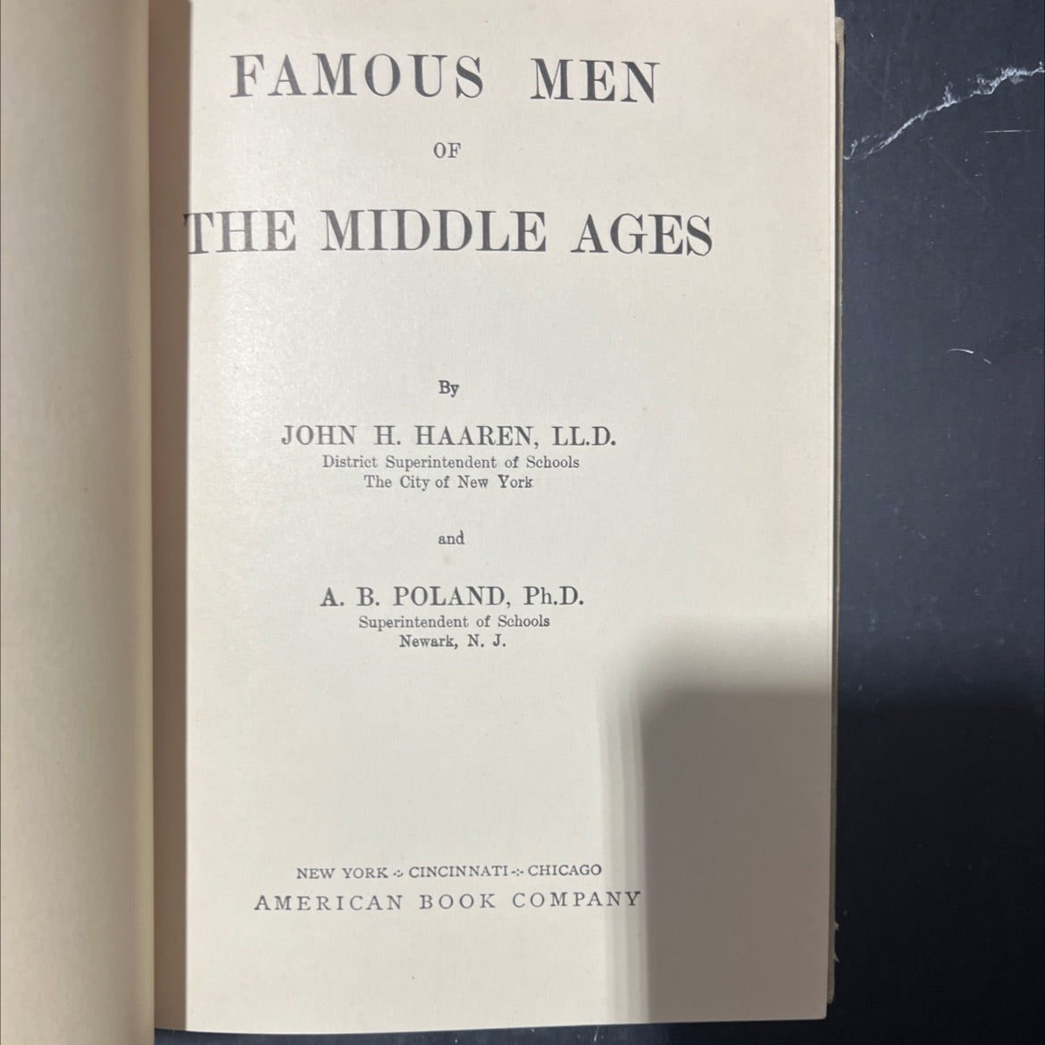 famous men of the middle ages book, by john h. haaren, a. b. poland, 1904 Hardcover image 2