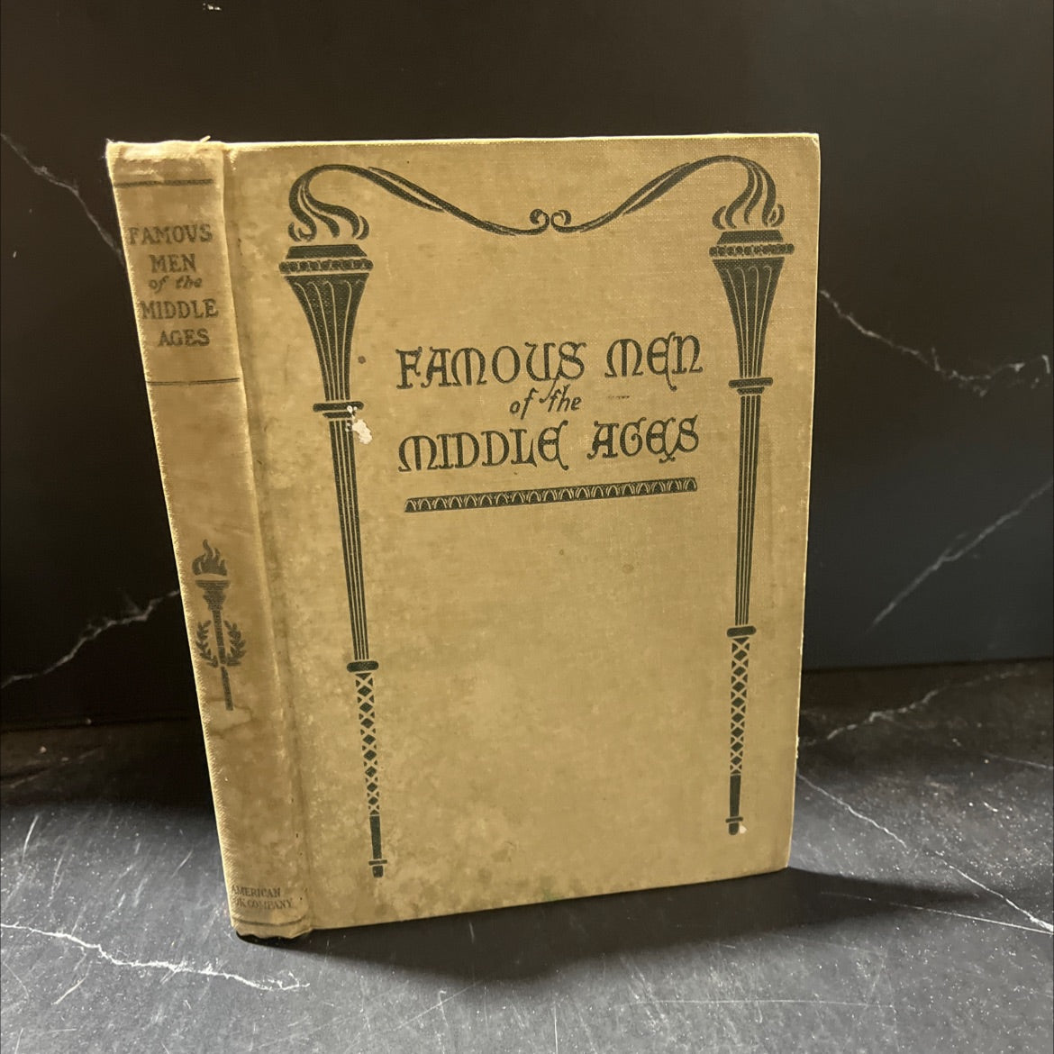famous men of the middle ages book, by john h. haaren, a. b. poland, 1904 Hardcover image 1