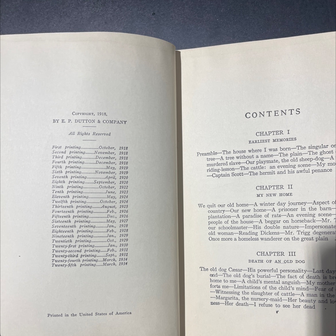 far away and long ago a history of my early life book, by w. h. hudson, 1929 Hardcover image 3
