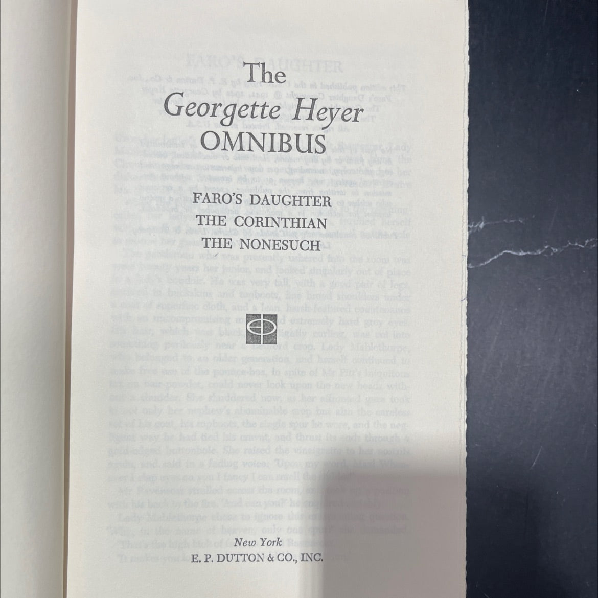 faro's daughter, the corinthian, the nonesuch book, by georgette heyer, 1973 Hardcover image 2