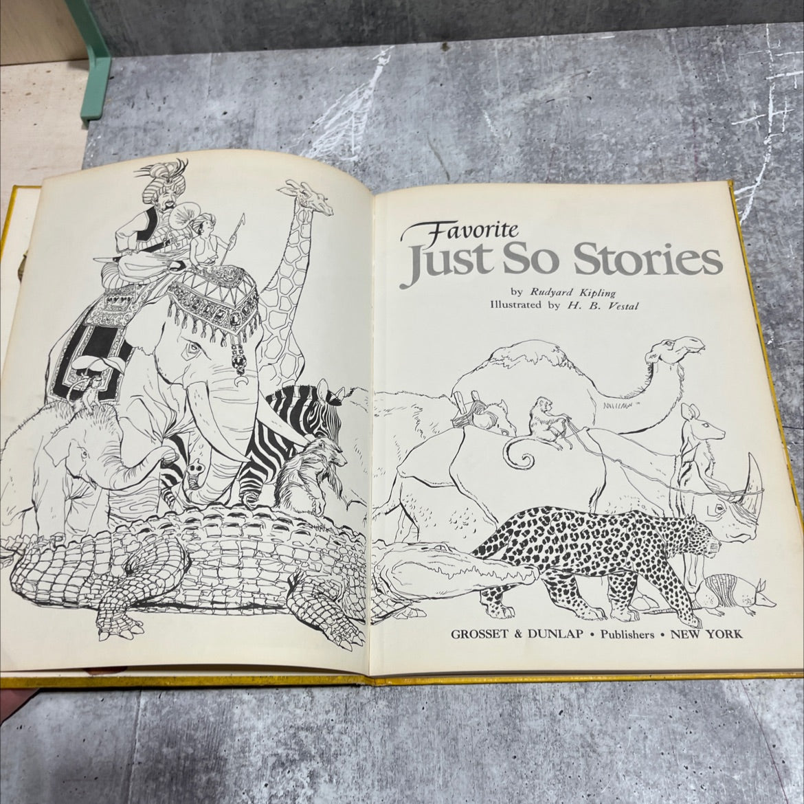 favorite just so stories book, by rudyard kipling, 1957 Hardcover image 2