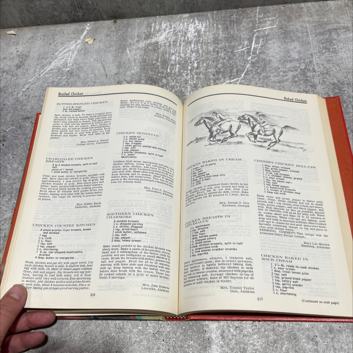 favorite recipes from southern kitchens including seafood and poultry book, by unknown, 1970 Hardcover image 4