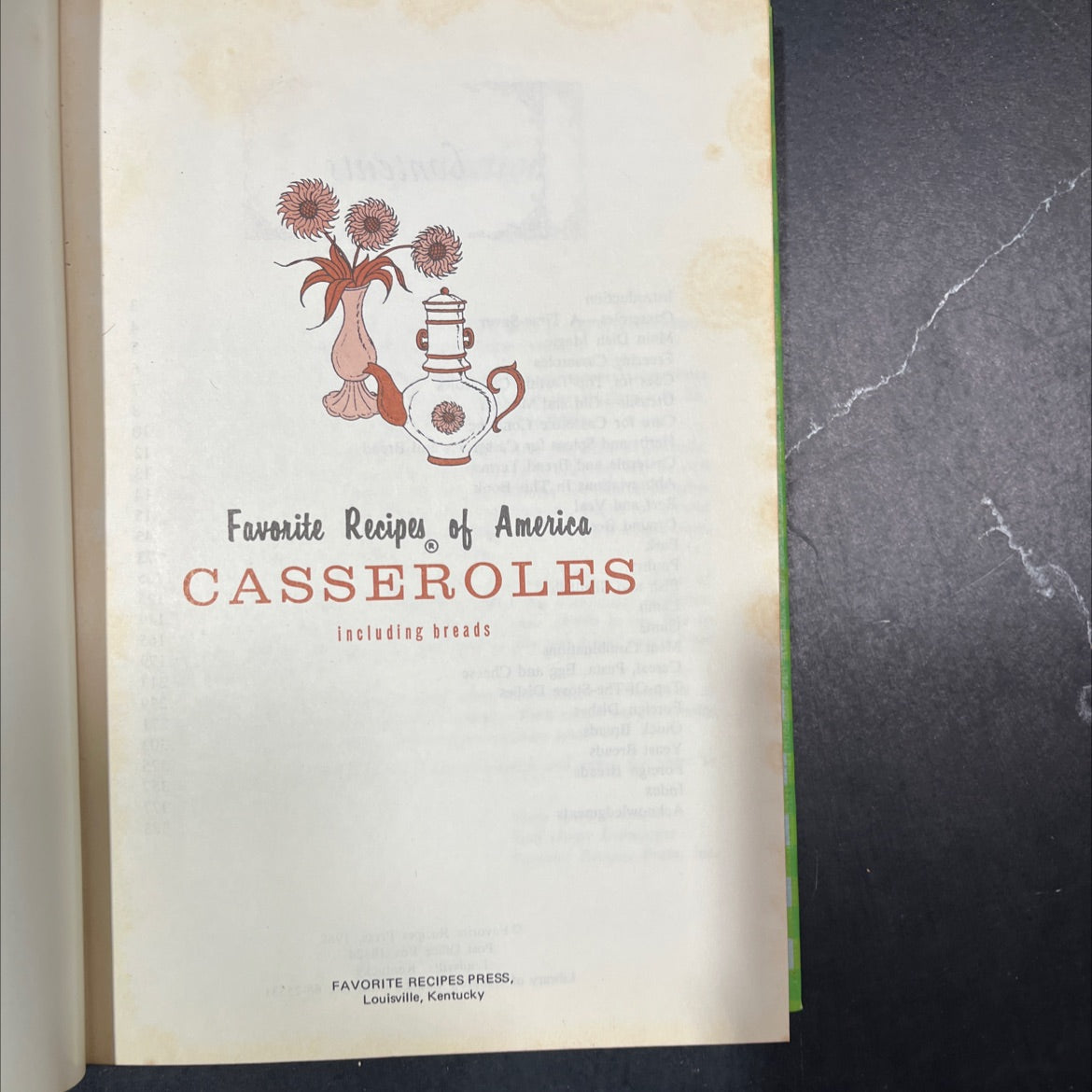 favorite recipes of america casseroles including breads book, by unknown, 1968 Hardcover image 2