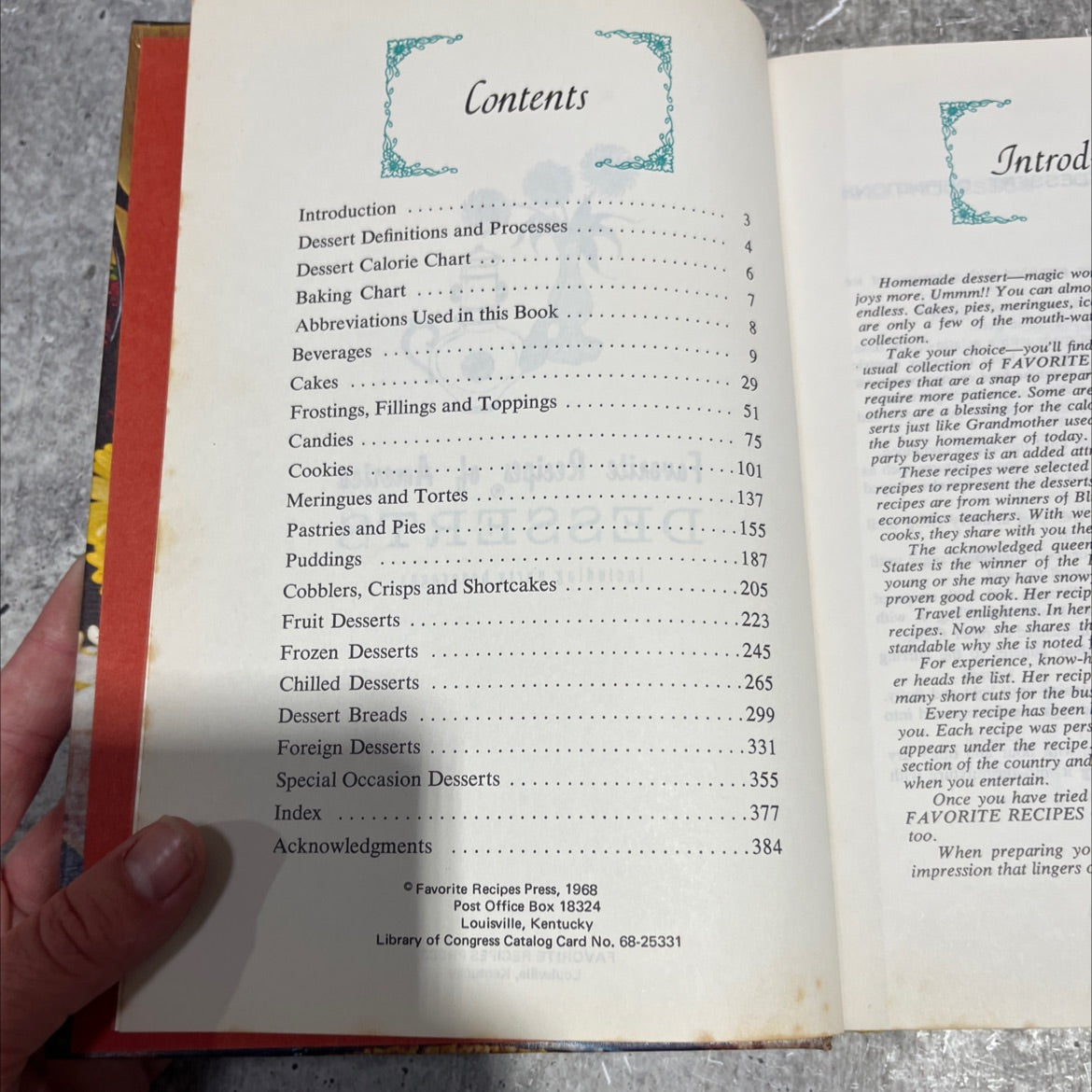 favorite recipes of america desserts including party beverages book, by unknown, 1968 Hardcover image 3