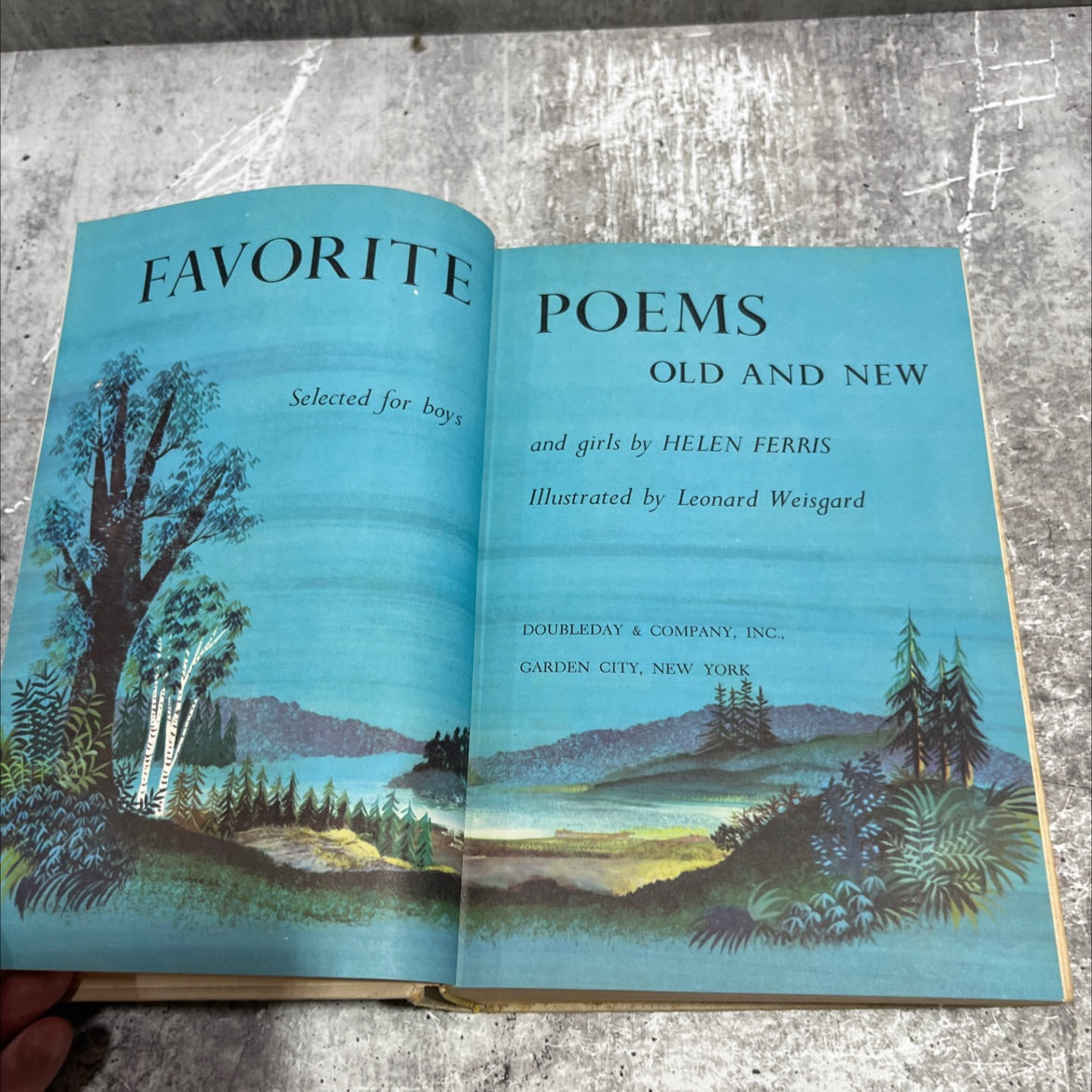 favorite selected for boys poems old and new book, by helen ferris, 1957 Hardcover image 2