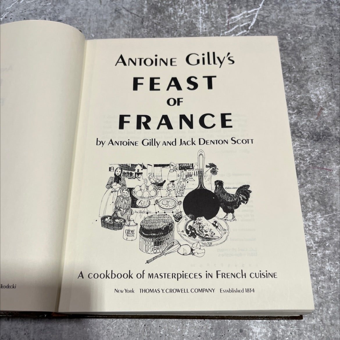 feast of france book, by antoine gilly and jack denton scott, 1971 Hardcover image 2