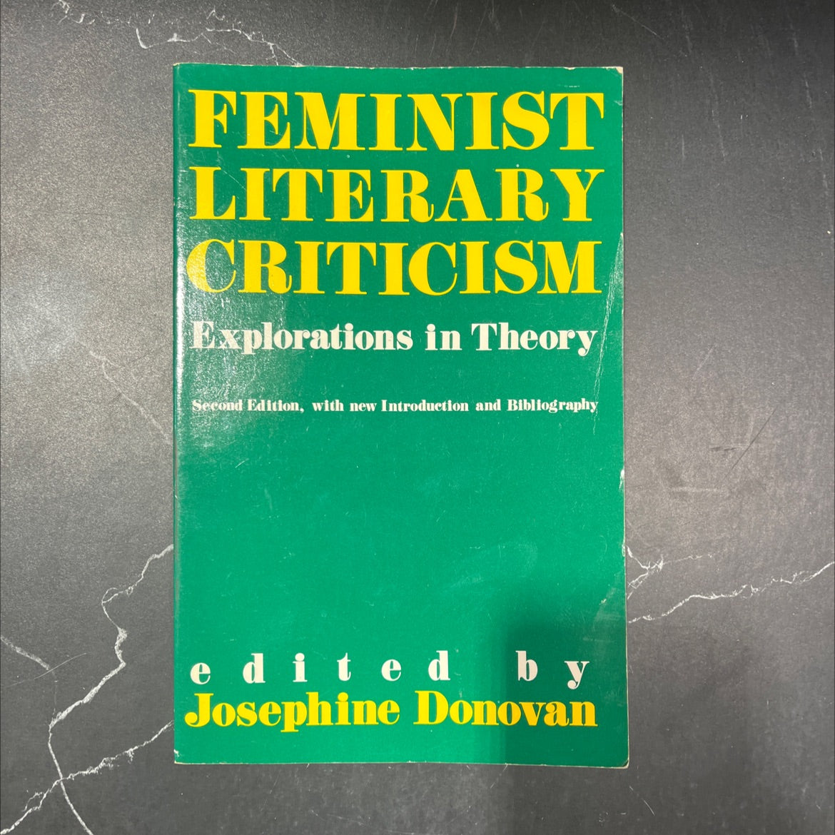 feminist literary criticism explorations in theory book, by Josephine Donovan, 1989 Hardcover image 1
