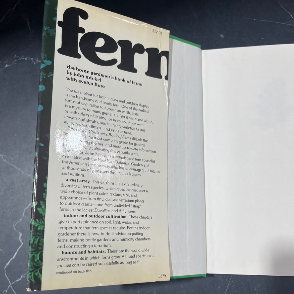 ferns book, by john mickel, evelyn fiore, 1979 Hardcover image 4