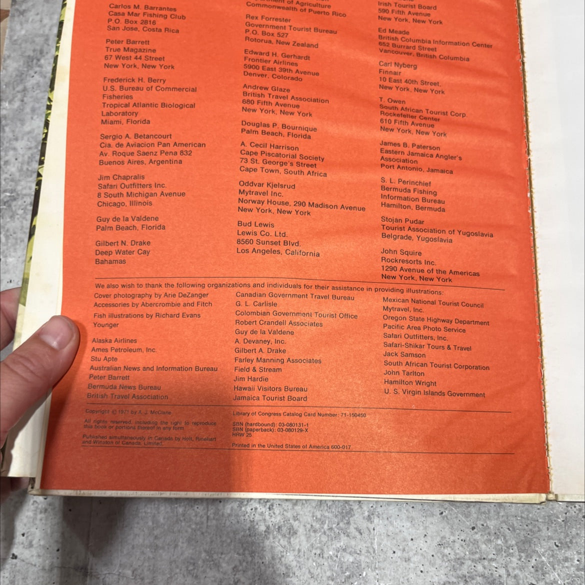 field & stream international fishing guide book, by A.J. McClane, 1971 Hardcover image 3