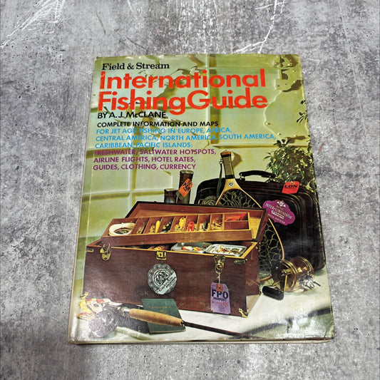 field & stream international fishing guide book, by A.J. McClane, 1971 Hardcover image 1