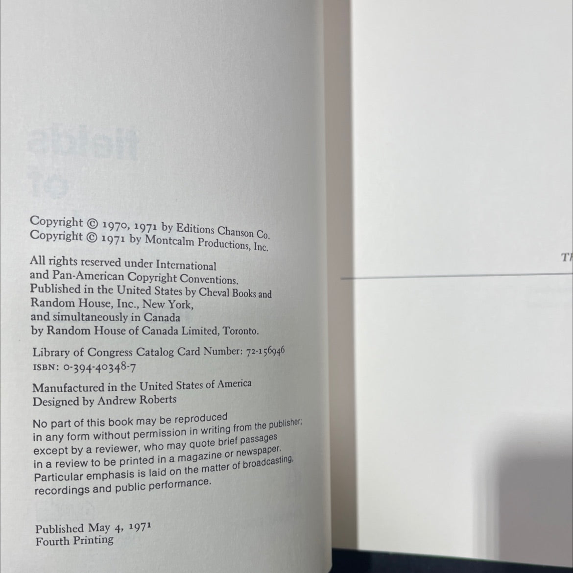 fields of wonder book, by rod mckuen, 1971 Hardcover image 3