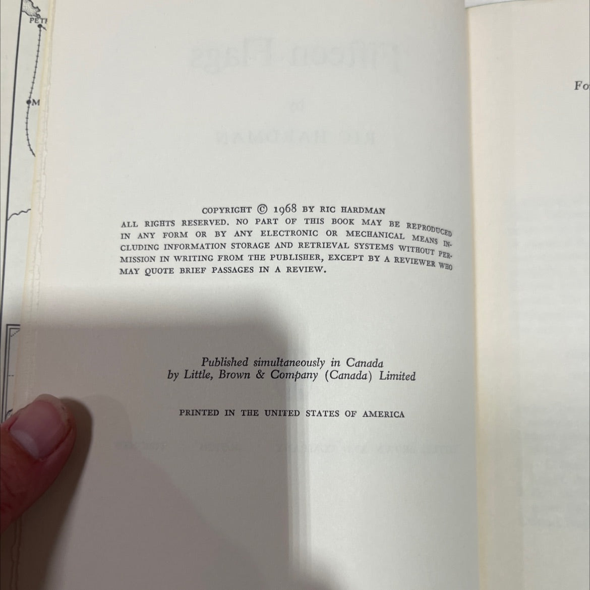 fifteen flags book, by ric hardman, 1968 Hardcover image 3