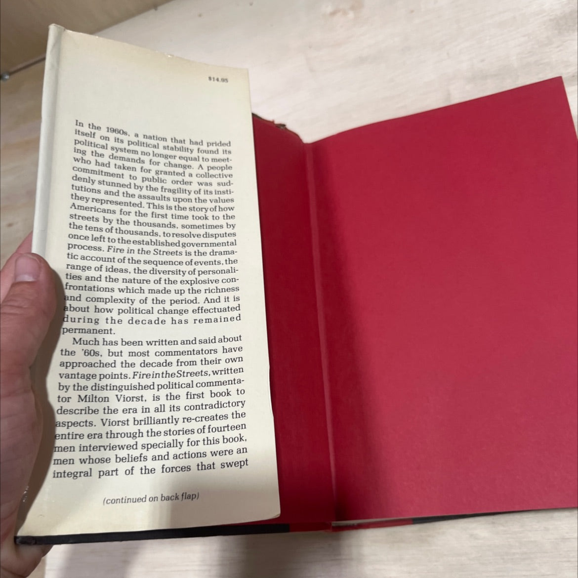 fire in the streets book, by milton viorst, 1979 Hardcover image 4