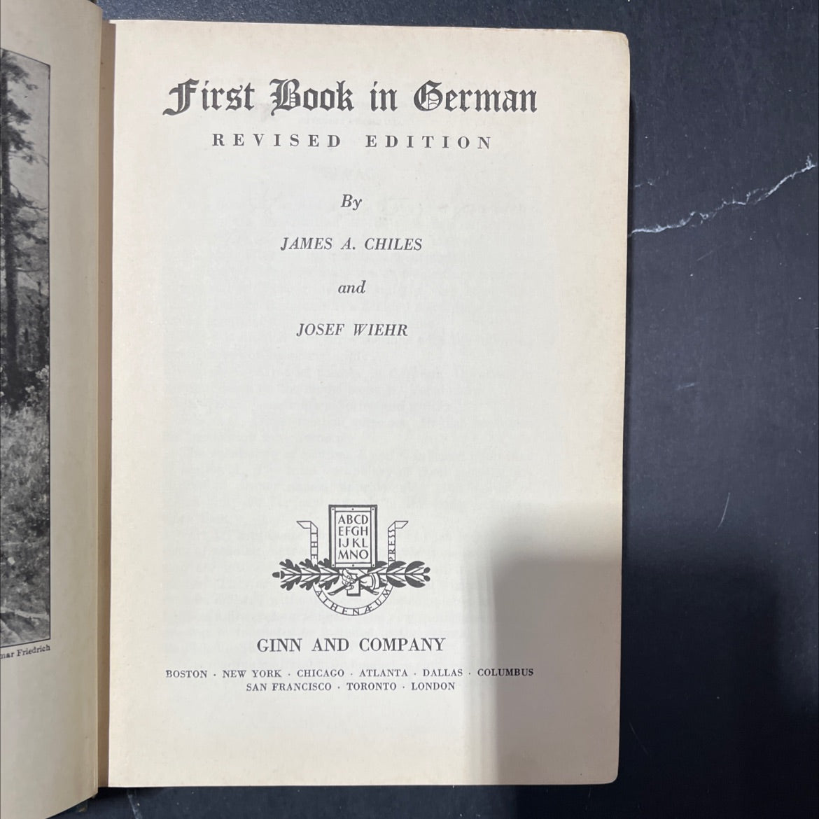 first book in german book, by james a. chiles and josef wiehr, 1948 Hardcover image 2