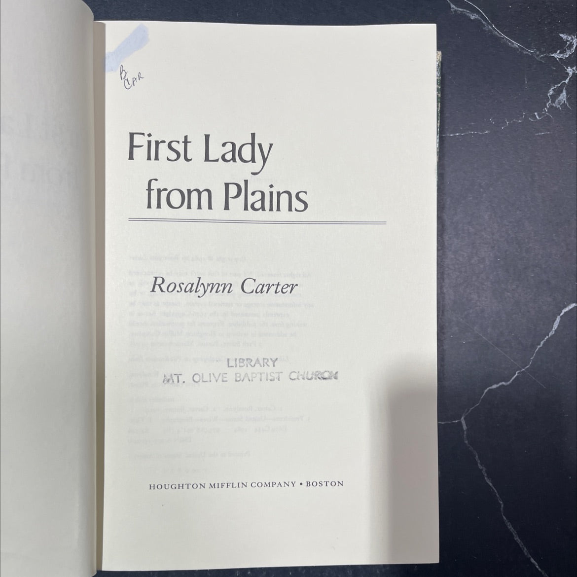 first lady from plains book, by Rosalynn Carter, 1984 Hardcover image 2