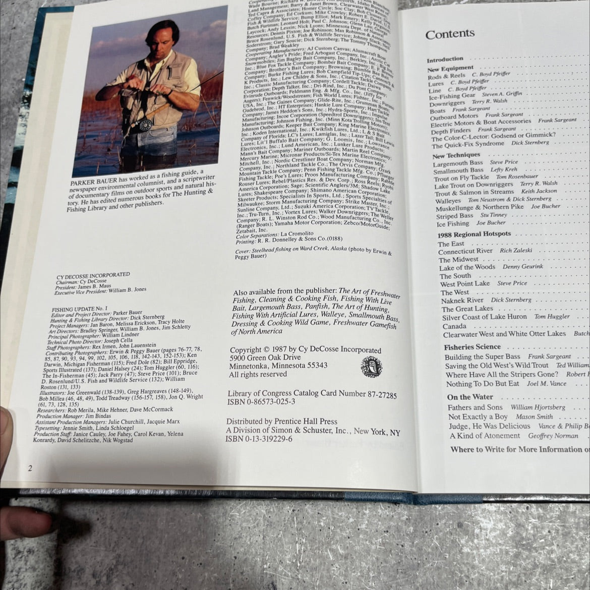 fishing update no. i book, by parker bauer, 1987 Hardcover image 3