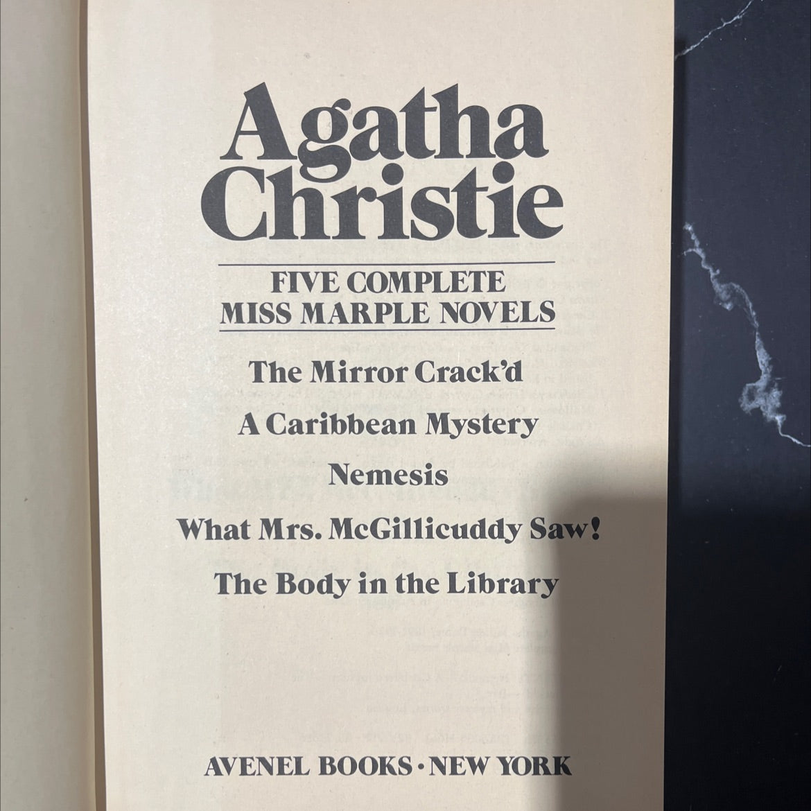 five complete miss marple novels book, by agatha christie, 1980 Hardcover image 2