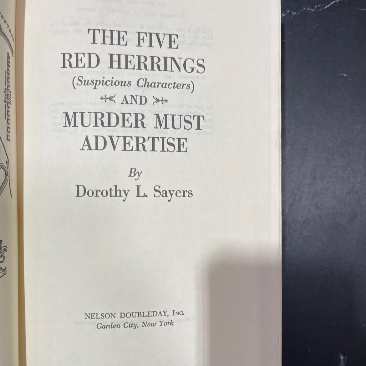 five red herrings book, by dorothy l. sayers, 1931 Hardcover image 2